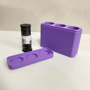120mm Film holder / storage container - 3D Printed lavender. Film Not included